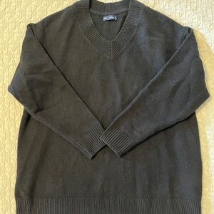 Gap oversized v neck cotton sweater